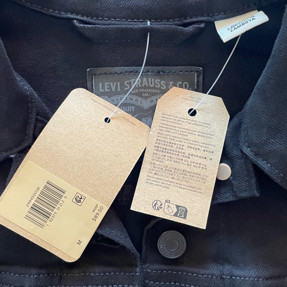 Levi's Original Trucker Jacket - Black - Picture 6 of 6